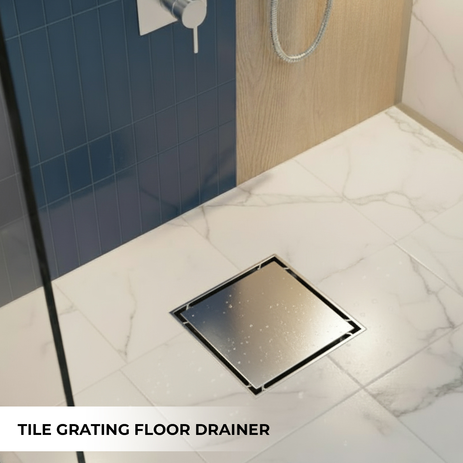 Gravity Tile Grating Floor Drainer 6x6 (FDTG06A31)