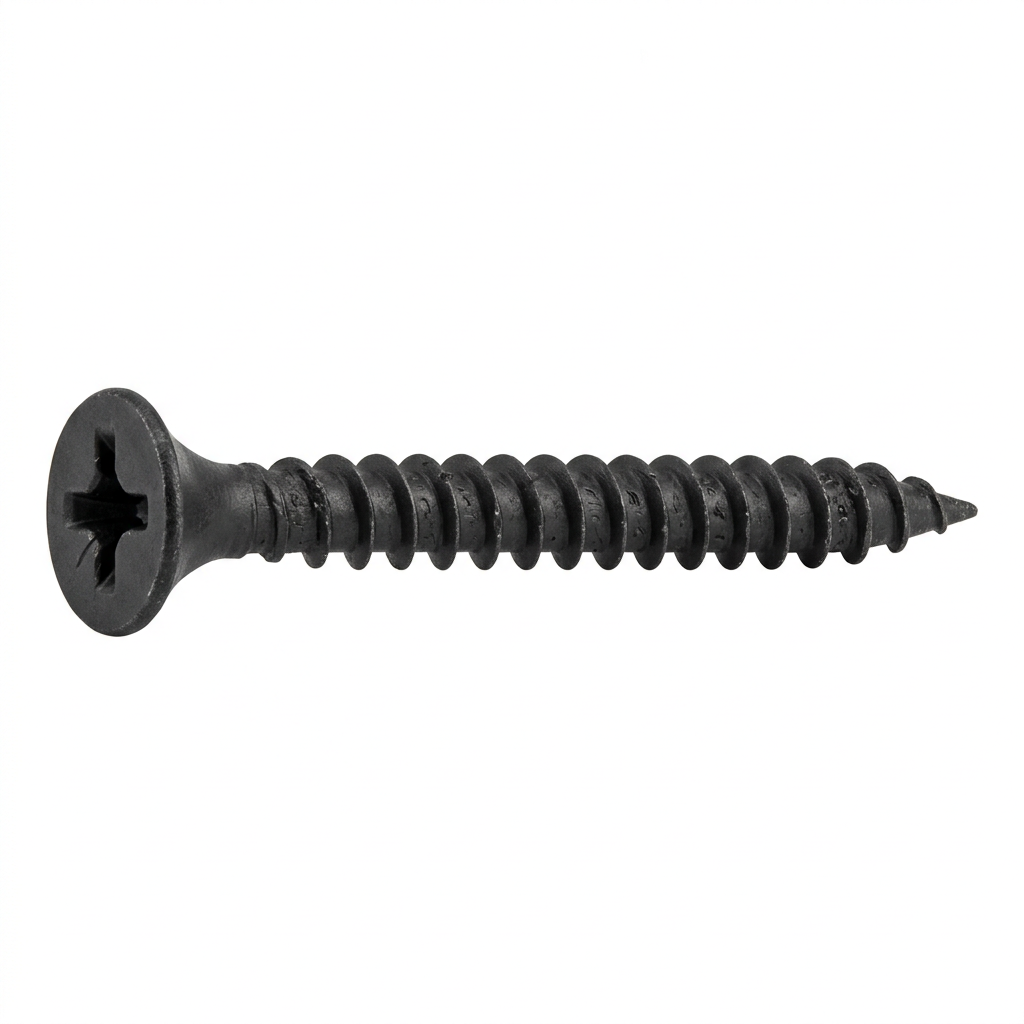 Drywall Screws (Black) - 25 by 6 (Pk of 1000), 32 by 6 (Pk of 500), 38 by 6 (Pk of 500)